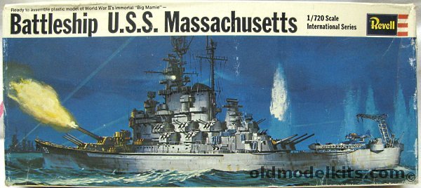 Revell 1/720 BB-59 USS Massachusetts, H485 plastic model kit